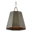 Uttermost Granada 1 Light Hexagon Pendant in Brass