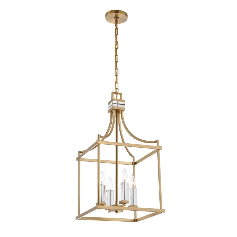 Uttermost Montreal 4 Light Brass Lantern Pendant