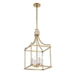 Uttermost Montreal 4 Light Brass Lantern Pendant