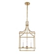 Uttermost Montreal 4 Light Brass Lantern Pendant