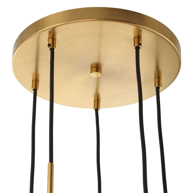 Uttermost Vanier 5 Light Cluster Pendant in Gold