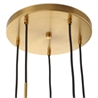 Uttermost Vanier 5 Light Cluster Pendant in Gold