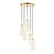 Uttermost Vanier 5 Light Cluster Pendant in Gold