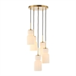 Uttermost Vanier 5 Light Cluster Pendant in Gold