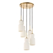 Uttermost Vanier 5 Light Cluster Pendant in Gold