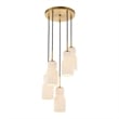 Uttermost Vanier 5 Light Cluster Pendant in Gold