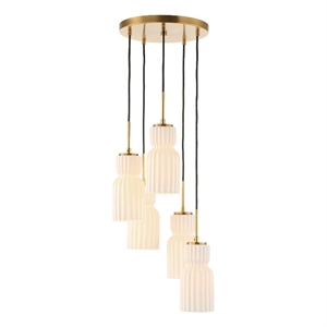 Uttermost Vanier 5 Light Cluster Pendant in Gold
