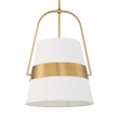 Uttermost Harness 1 Light Shade Pendant in White