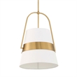 Uttermost Harness 1 Light Shade Pendant in White