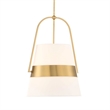 Uttermost Harness 1 Light Shade Pendant in White