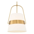 Uttermost Harness 1 Light Shade Pendant in White