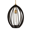 Uttermost Darby 1 Light Architectural Oval Pendant in Bronze