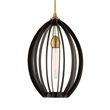 Uttermost Darby 1 Light Architectural Oval Pendant in Bronze