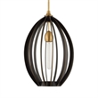 Uttermost Darby 1 Light Architectural Oval Pendant in Bronze