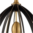 Uttermost Darby 1 Light Architectural Oval Pendant in Bronze
