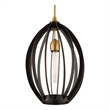 Uttermost Darby 1 Light Architectural Oval Pendant in Bronze