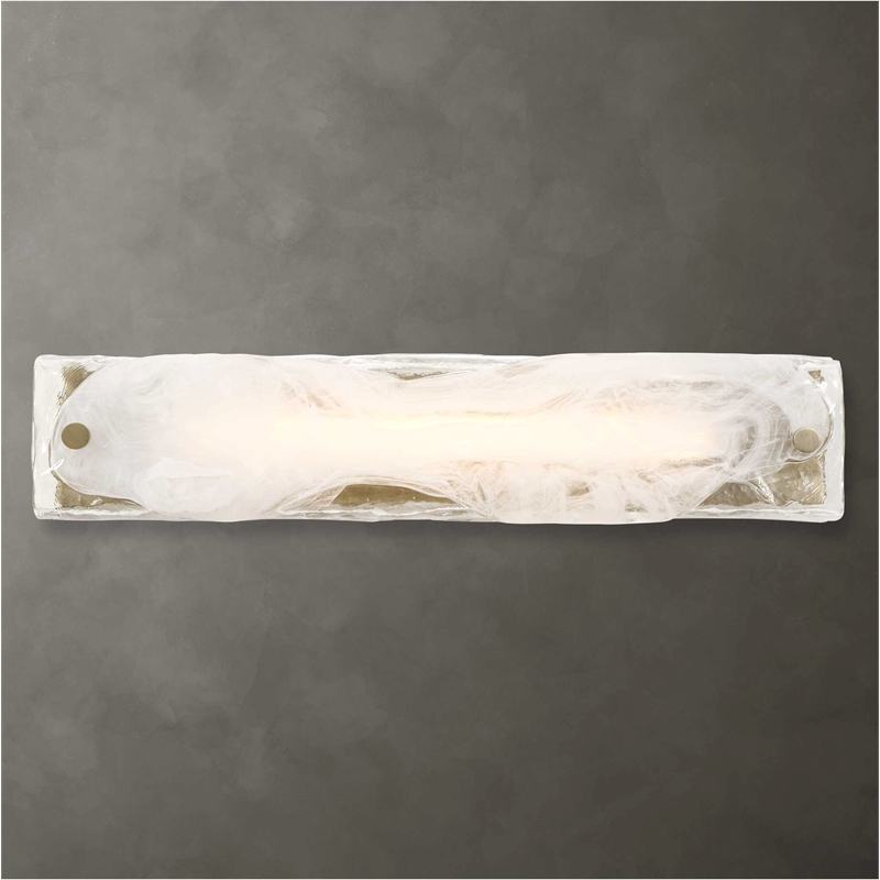 Uttermost Taffy 1 Light LED Swirl Glass Sconce in White