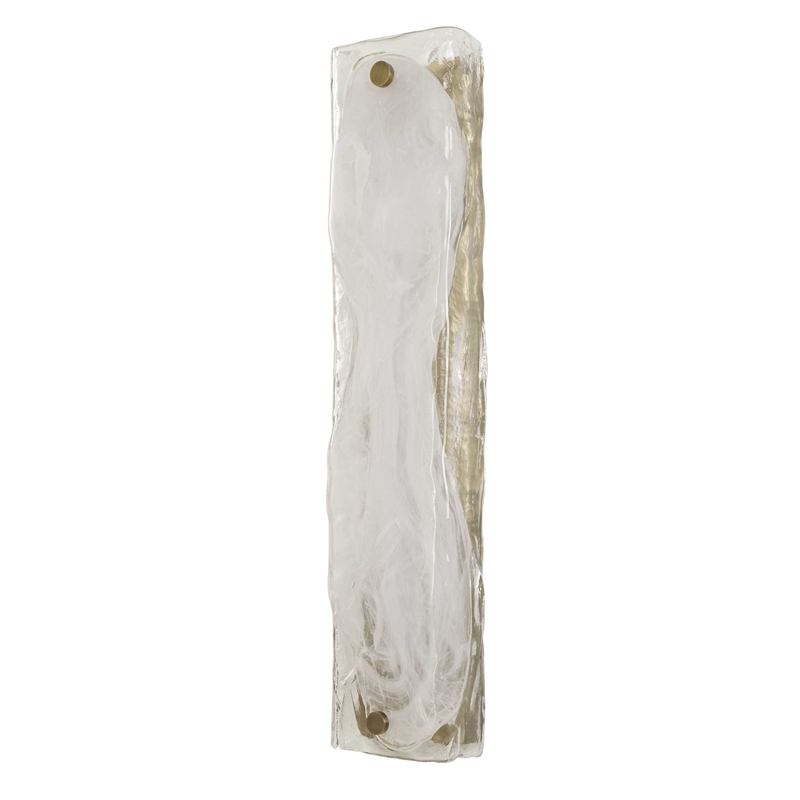 Uttermost Taffy 1 Light LED Swirl Glass Sconce in White