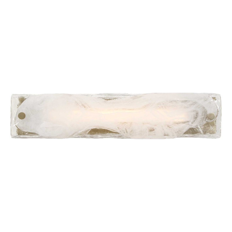 Uttermost Taffy 1 Light LED Swirl Glass Sconce in White