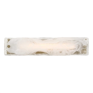 Uttermost Taffy 1 Light LED Swirl Glass Sconce in White