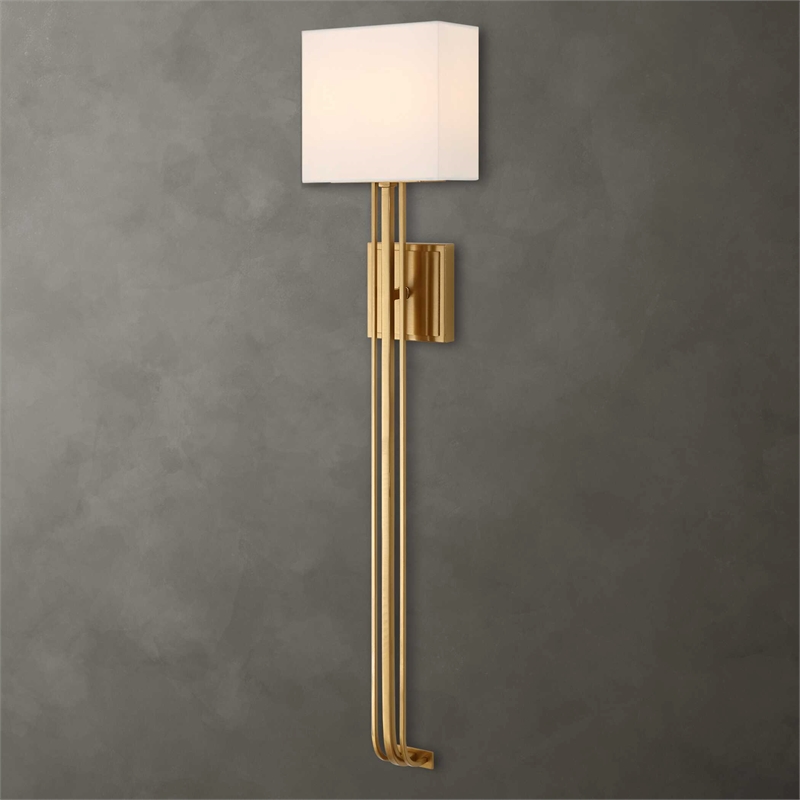 Uttermost Trenton 2 Light Brass Sconce