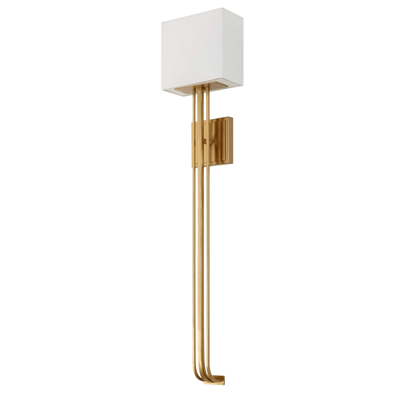 Uttermost Trenton 2 Light Brass Sconce