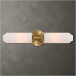 Uttermost Wellsville 2 Lt Brass Sconce in White