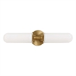 Uttermost Wellsville 2 Lt Brass Sconce in White