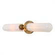 Uttermost Wellsville 2 Lt Brass Sconce in White