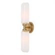 Uttermost Wellsville 2 Lt Brass Sconce in White