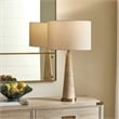 Uttermost Perkins Travertine Table Lamp in Brown/Beige