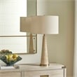 Uttermost Perkins Travertine Table Lamp in Brown/Beige