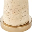 Uttermost Perkins Travertine Table Lamp in Brown/Beige