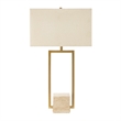Uttermost Warrick Modern Travertine Table Lamp in Gold