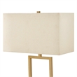 Uttermost Warrick Modern Travertine Table Lamp in Gold