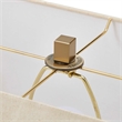 Uttermost Warrick Modern Travertine Table Lamp in Gold