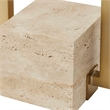 Uttermost Warrick Modern Travertine Table Lamp in Gold