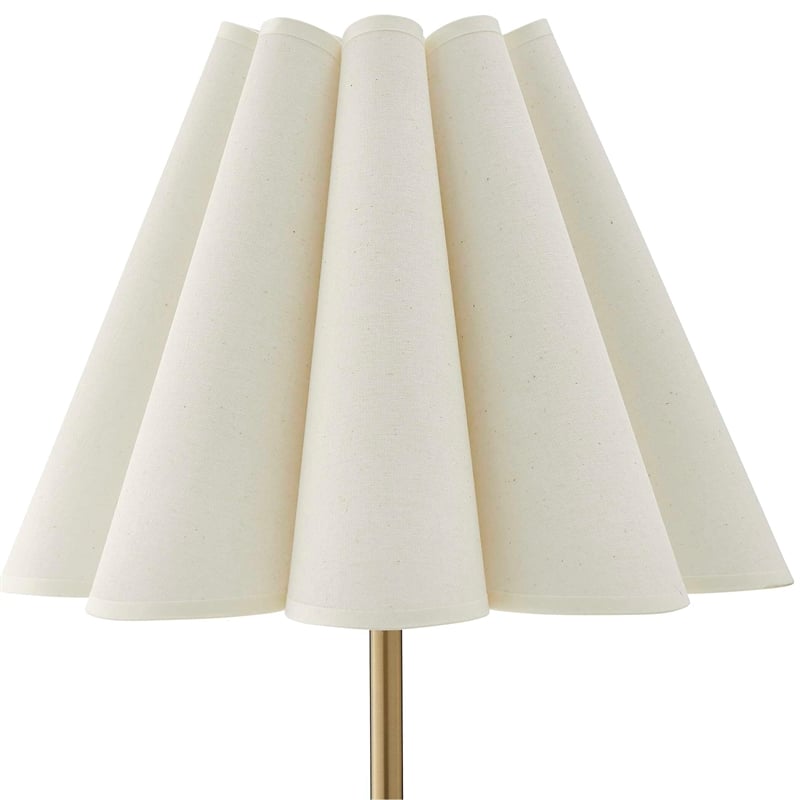 Uttermost Lilabet Fluted Shade Table Lamp in Gold