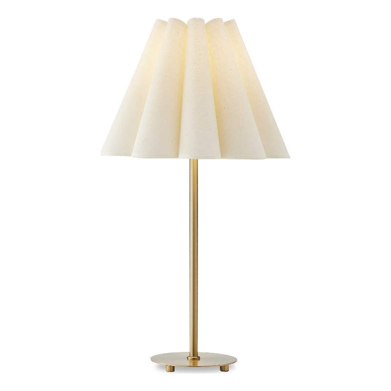 Uttermost Lilabet Fluted Shade Table Lamp in Gold