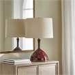 Uttermost Colette Table Lamp in Burgundy/Red