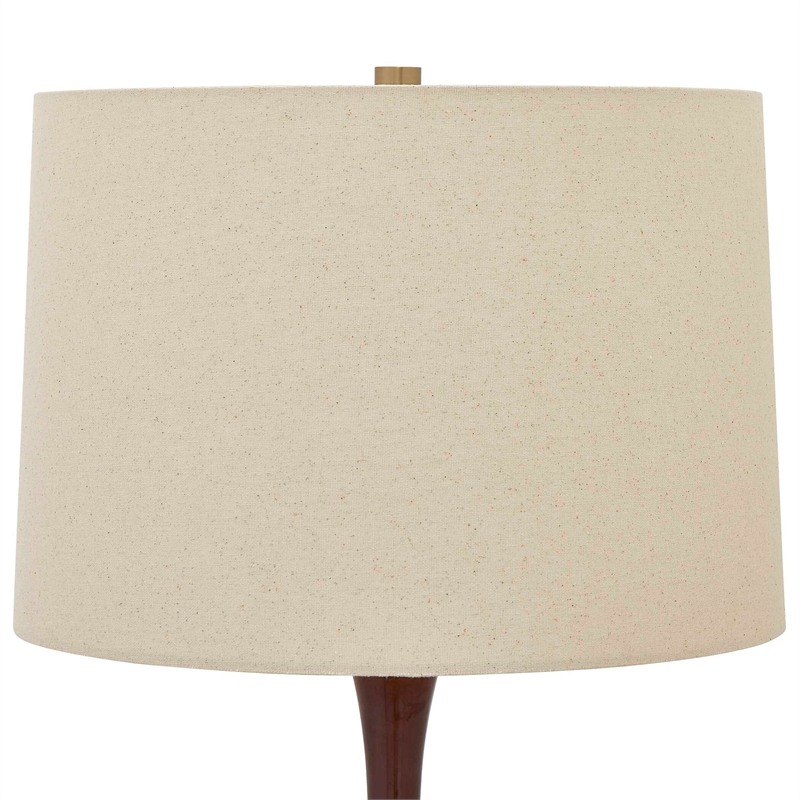 Uttermost Colette Table Lamp in Burgundy/Red