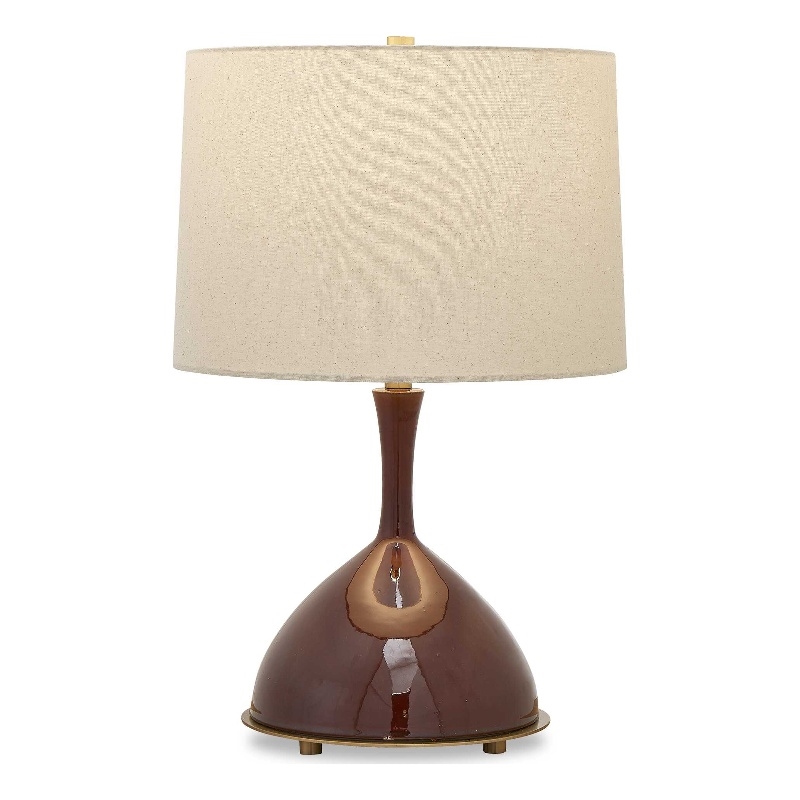Uttermost Colette Table Lamp in Burgundy/Red