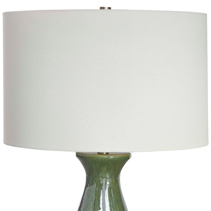 Uttermost Colestin Deep Green Table Lamp