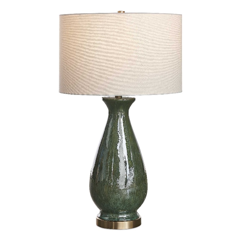 Uttermost Colestin Deep Green Table Lamp