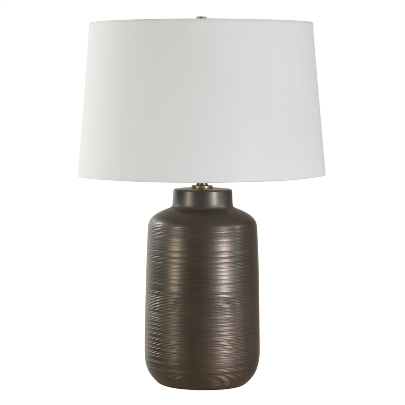Uttermost Calderone Table Lamp in Bronze/Brown