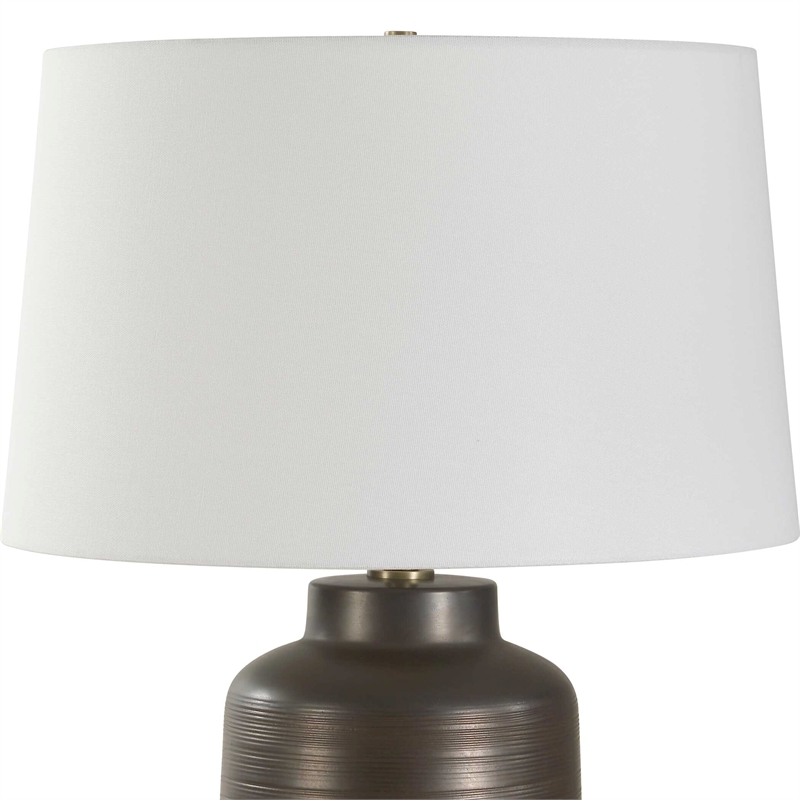 Uttermost Calderone Table Lamp in Bronze/Brown