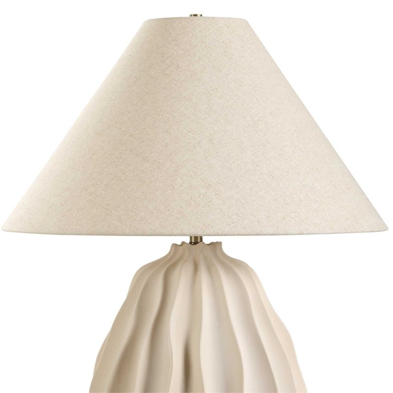 Uttermost Javary Matte Beige Table Lamp