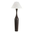 Uttermost Pravin Dark Wood Floor Lamp in Bronze