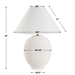 Uttermost Rocio Ceramic White Table Lamp