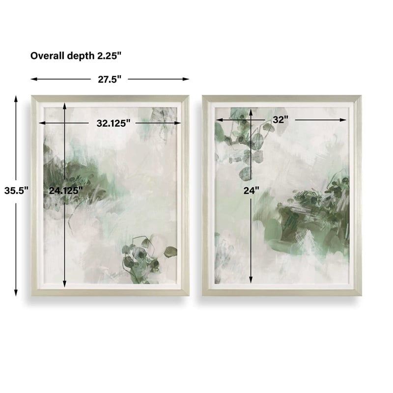 Uttermost Heat Of The Moment Hand Painted Canvas in Wite